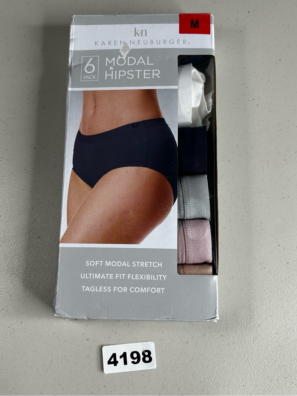 Karen Neuburger Women’s Hipster Underwear Modal, Multicolor, Medium (6-Pack)